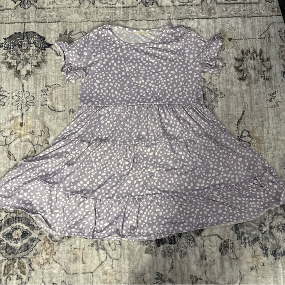 Oddi Dresses & Skirts - ODDI Purple Polka Dot Dress